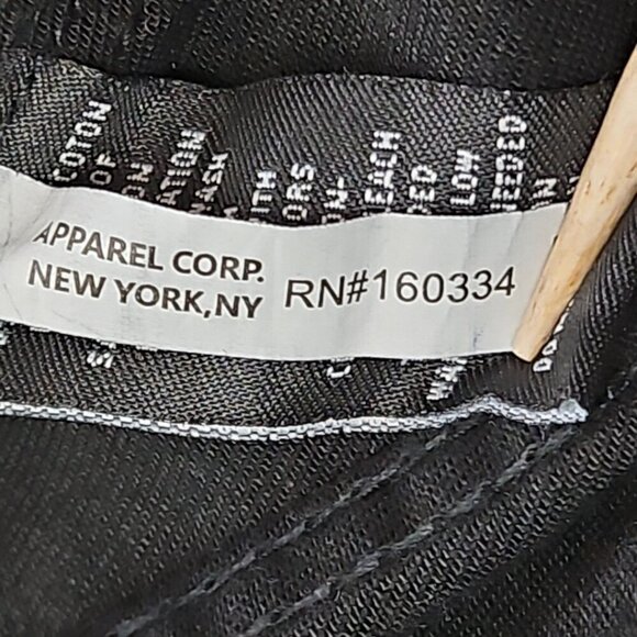 Hudson Outerwear Stretch Denim Jacket Men's Medium Black Long Sleeve Logos EUC - Picture 10 of 16